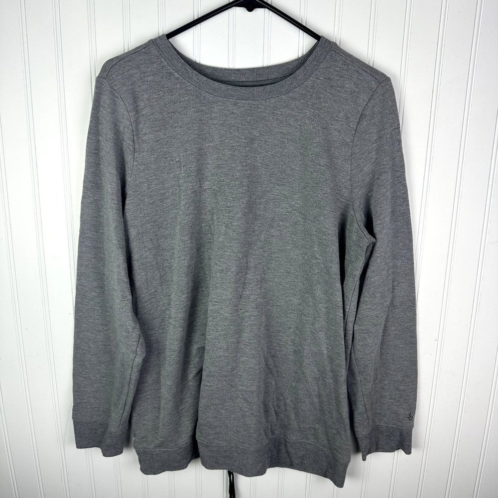 Torrid Active Long sleeve Shirt Lace up Back‎ Size 1XL Gray